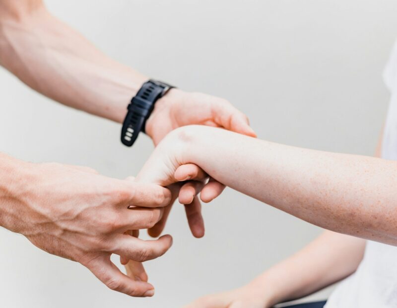a couple of people that are holding hands